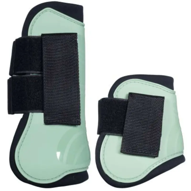 Hkm Light Green Tendon & Fetlock Boots – Breathable Neoprene Support 1