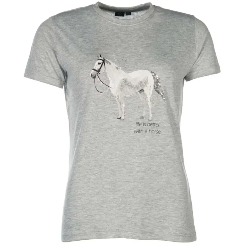 Hkm Sparkle Mixed Grey T-Shirt 1