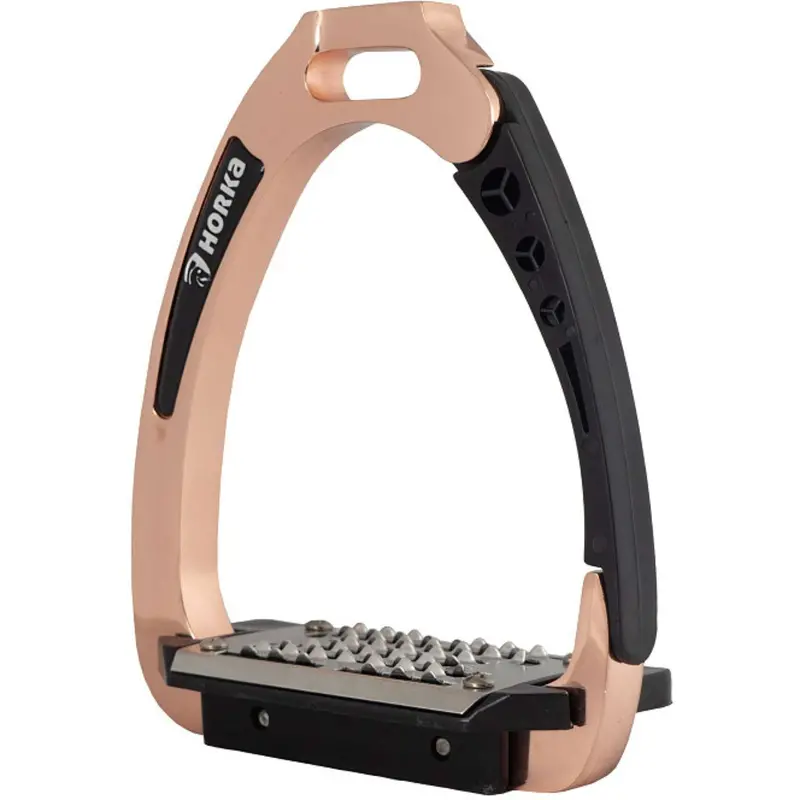 Horka 5-Star Safety Stirrups In Rose Gold 1