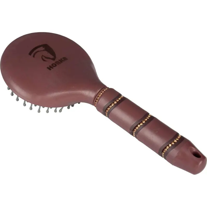Horka Diamond-Design Tail & Mane Brush In Deep Ruby 1