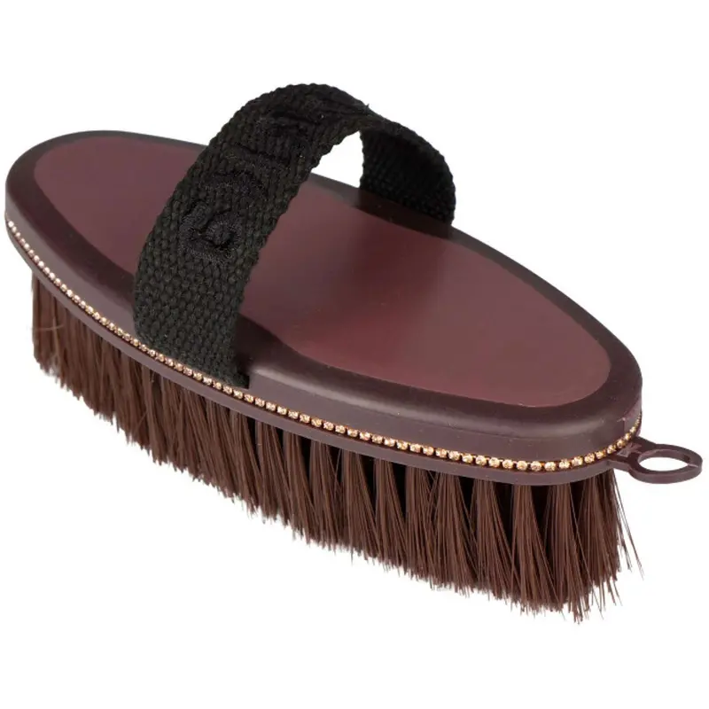 Horka Diamond-Textured Soft Grooming Brush In Deep Ruby 1