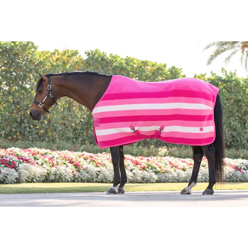 Horseware Fleece Cooler – Newmarket Witney Style, Blush Pink 1
