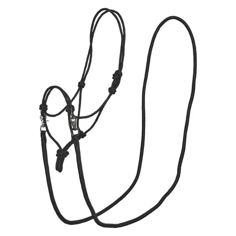 Imperial Riding Irhfree Ride Rope Halter – Black 1