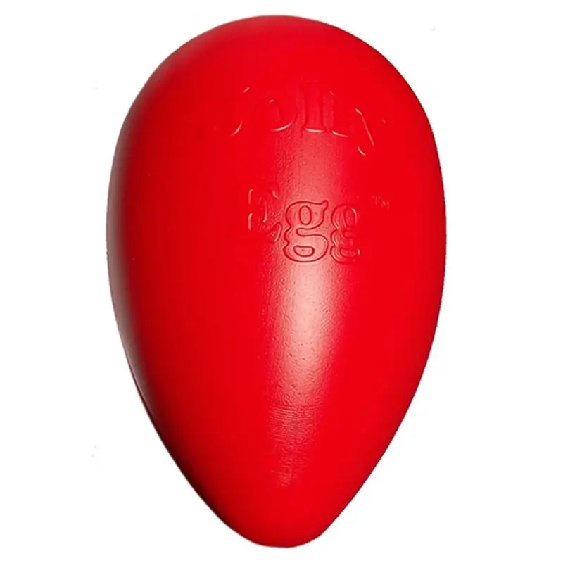 Jolly Pets Egg-Shaped Chew Toy – Red 1