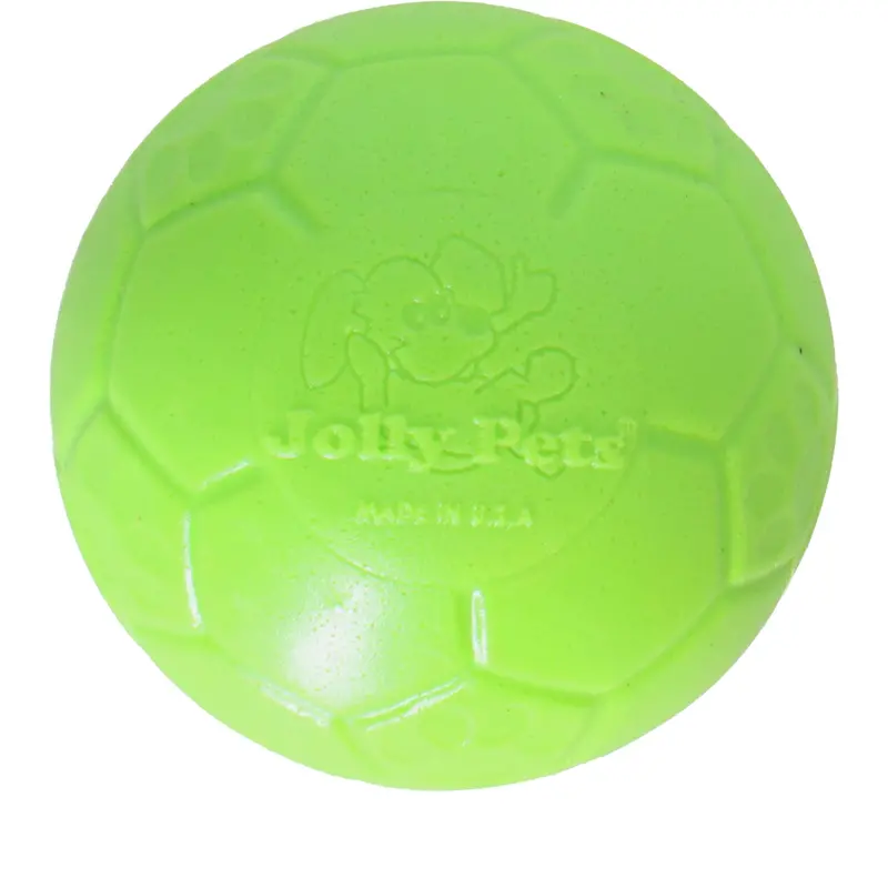 Jolly Pets Soccer-Style Chew Ball – Apple Green 1