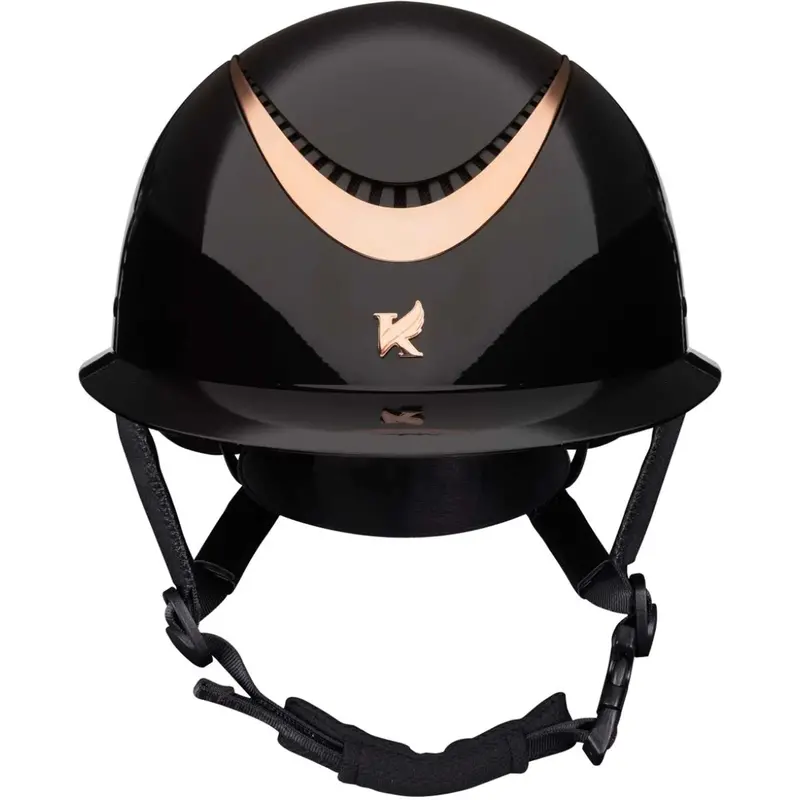 Karben By Shires Alina Ellipse Helmet – Black & Rose Gold 1