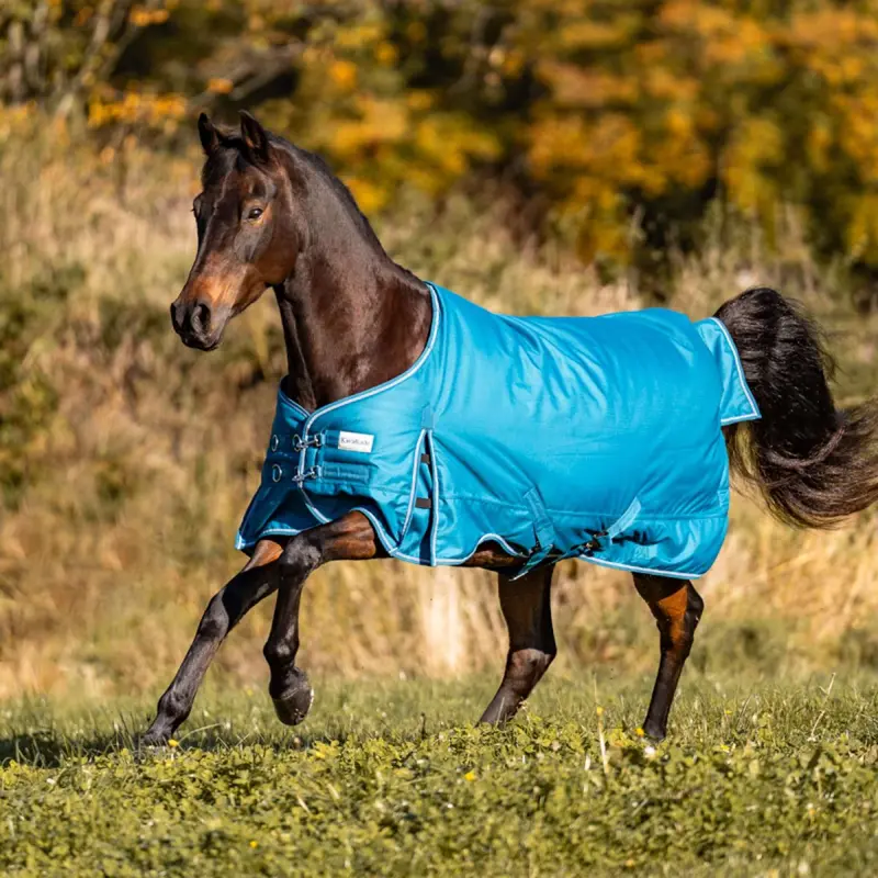 Kavalkade Alaska Iv Fleece-Lined Turnout Blanket – No Fill, Navy/Red/White 1