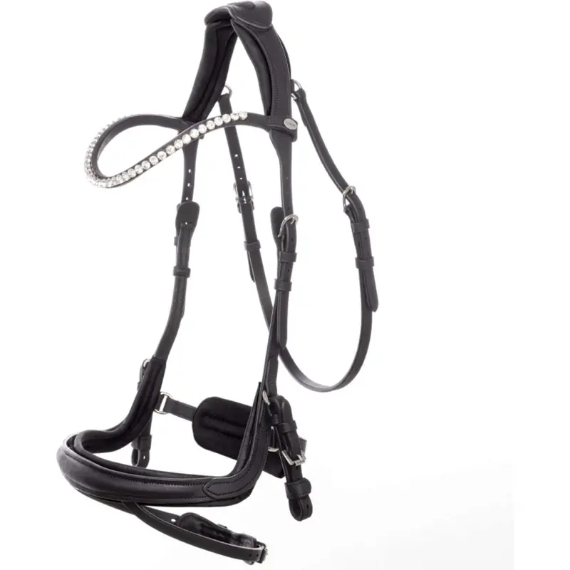 Kavalkade Caliano Bridle – Black/Silver 1