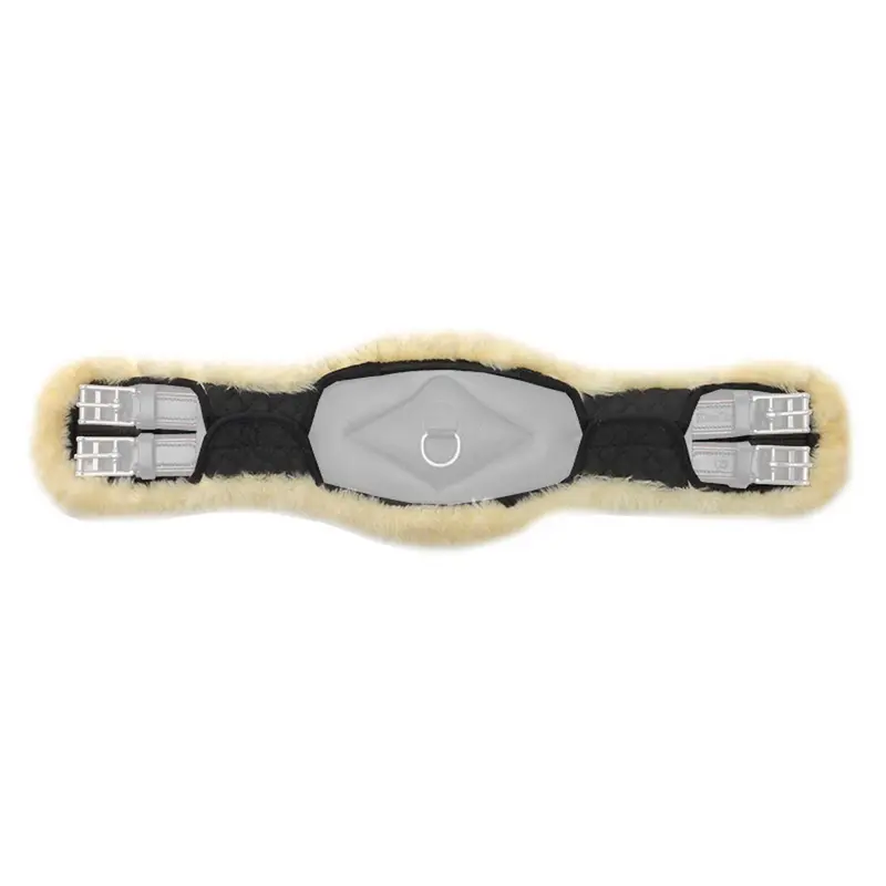 Kavalkade Curved Girth Cover With Medium Beige Lamb Fur Lining 1
