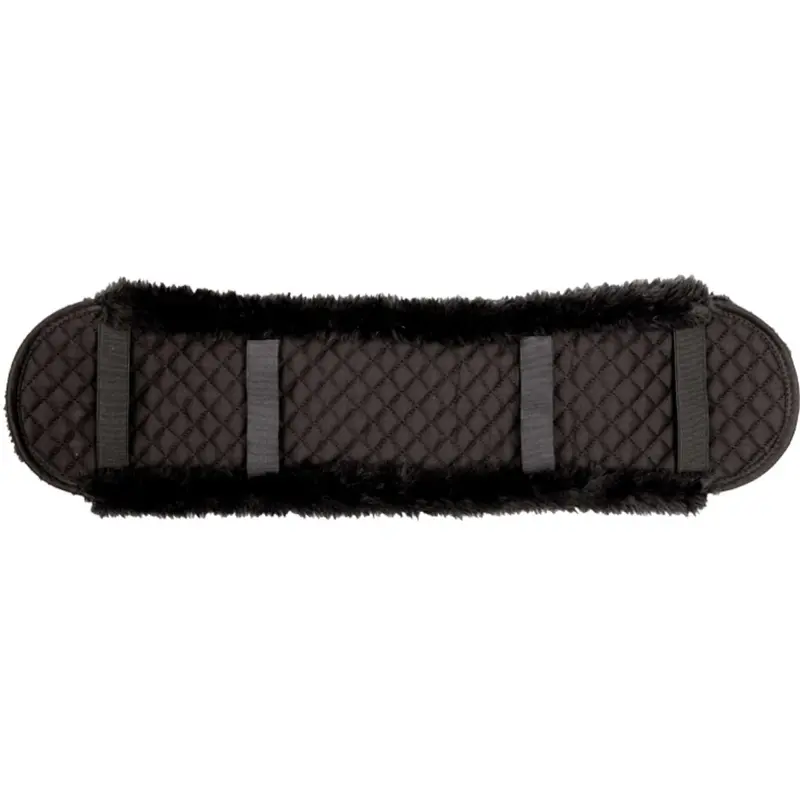 Kavalkade Faux Fur Girth Cover – Black 1