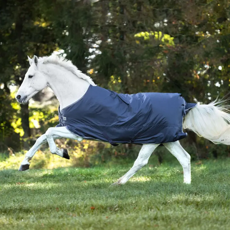 Kavalkade Winnipeg Medium-Weight Turnout Blanket In Navy (200G) 1
