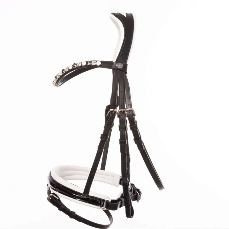 Kavalkade Zora Bridle – Black/Patent/White 1
