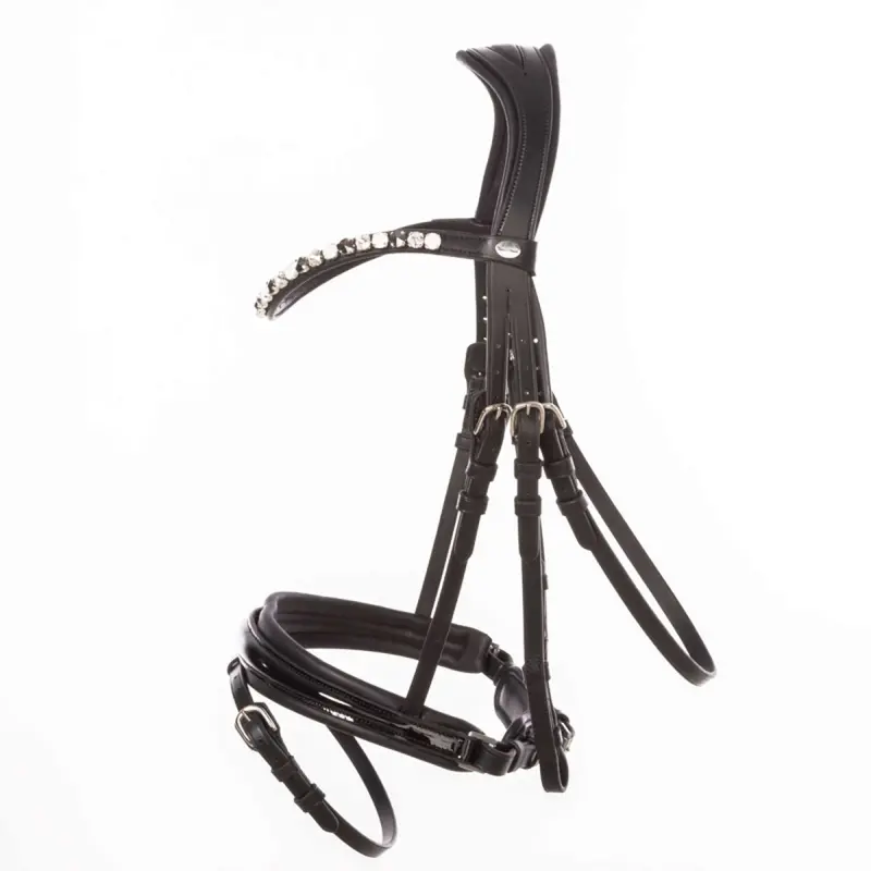 Kavalkade Zora Bridle In Black With Patent Accents 1