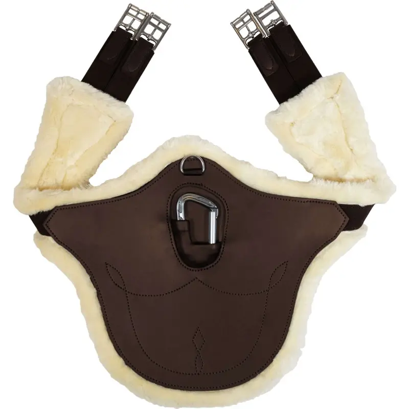 Kentucky Horsewear Anatomic Jump Girth With Sheepskin In Brown 1