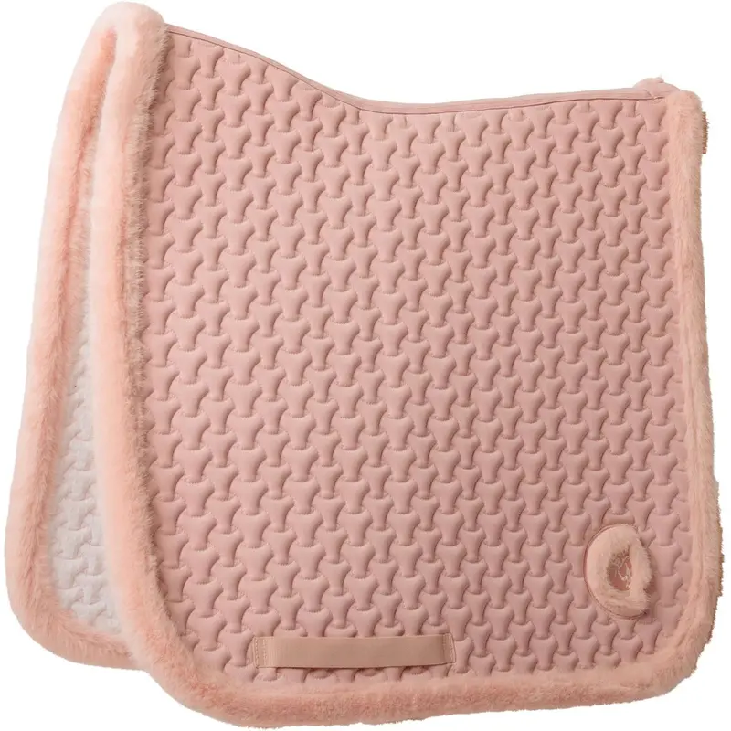 Kentucky Horsewear Fake Fur Onion Quilt Dressage Saddle Pad In Rose Vintage 1