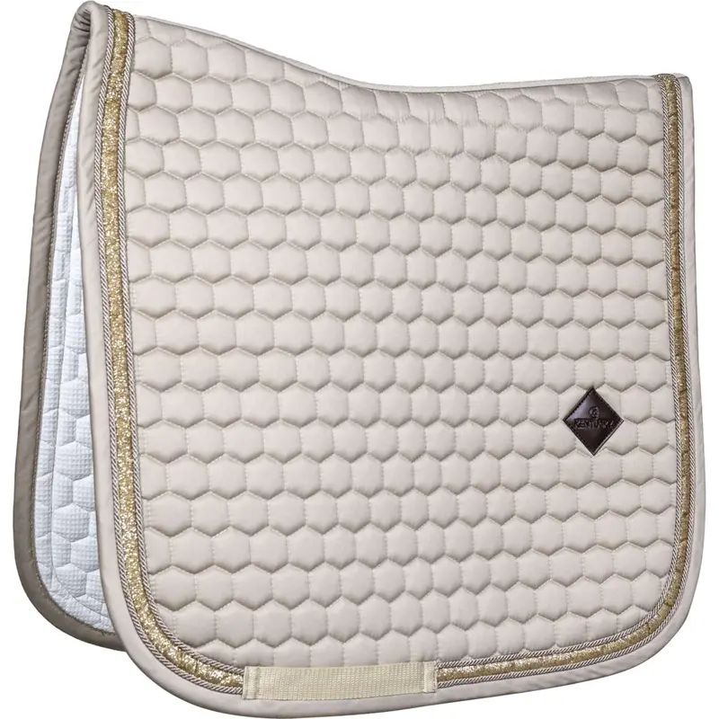 Kentucky Horsewear Glitter Dressage Saddle Pad – Beige 1