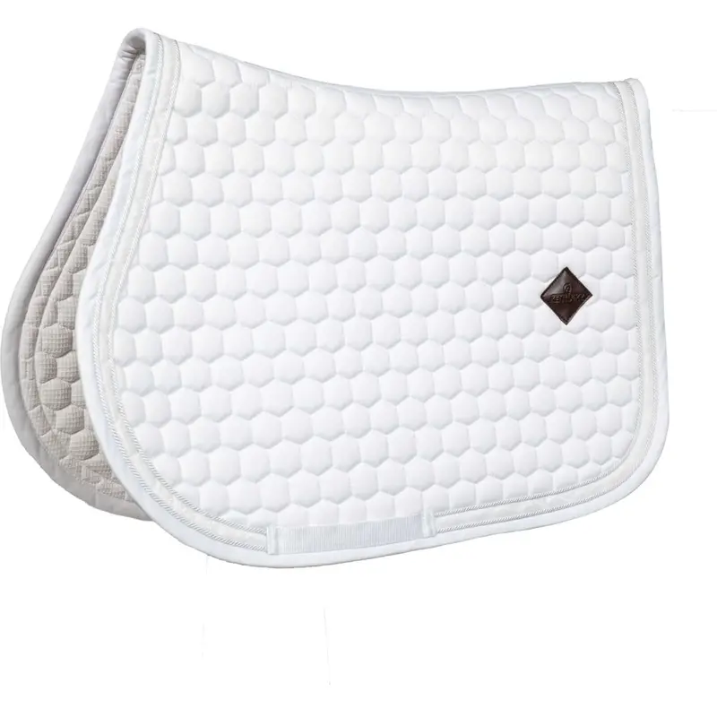 Kentucky Horsewear Glitter Jump Saddle Pad – White/White 1