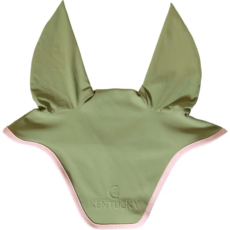 Kentucky Horsewear Kaki And Dusty Rose Softshell Wellington Fly Bonnet 1