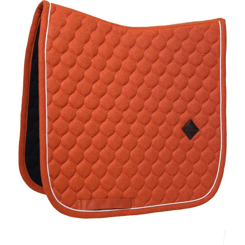Kentucky Horsewear Melange Dressage Saddle Pad In Orange 1