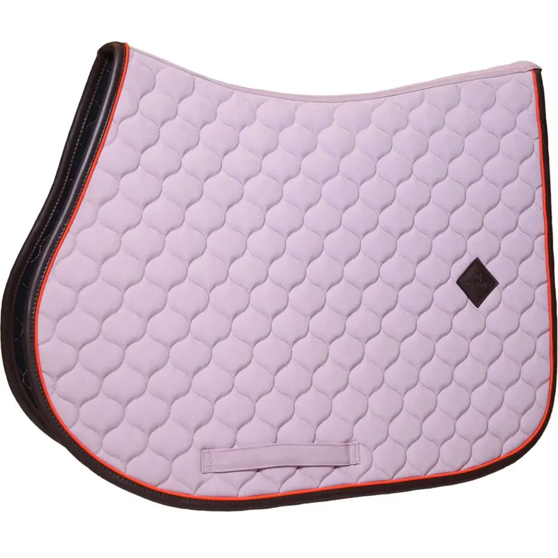 Kentucky Horsewear Onion Quilt Leather Jumping Saddle Pad In Lavender 1