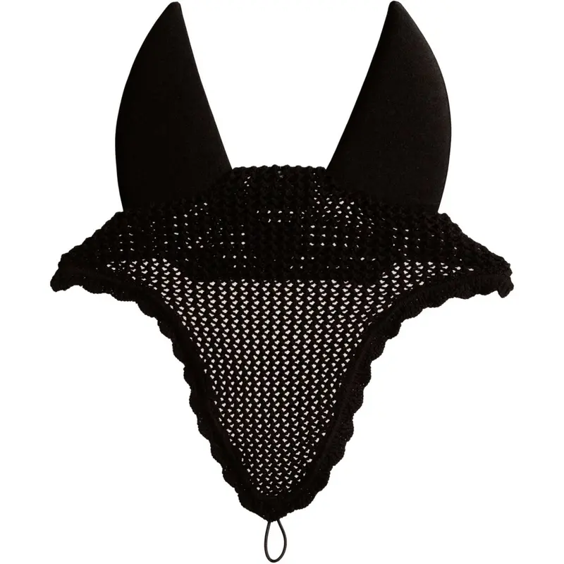 Kentucky Horsewear Soundless Long Fly Mask In Black 1