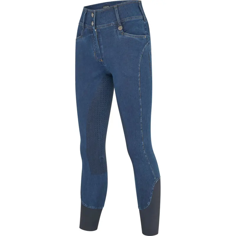Kingsland Denim Full-Grip Riding Tights Klkayce In Navy Marine 1