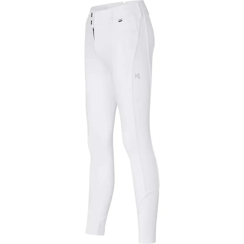Kingsland Kira Knee-Grip Riding Tights – White 1