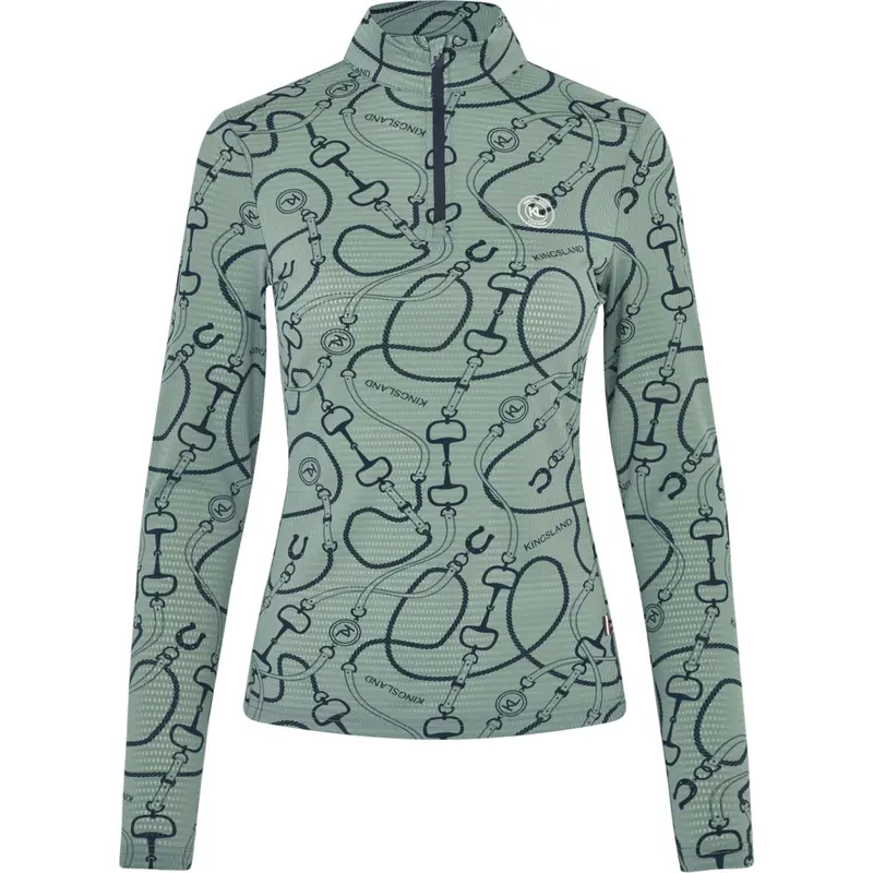 Kingsland Kllarissa Training Shirt In Green Agave 1