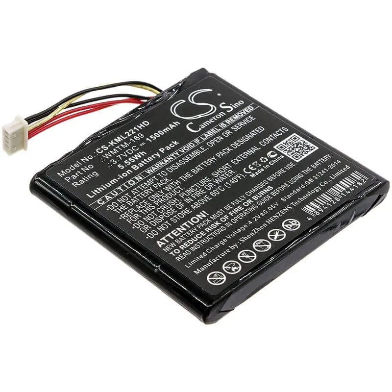 Kingston Wireless Media Transmitter Battery – 3.7V Li-Ion, 1500Mah, 5.55Wh (Wmtm-169, Mlw221) 1