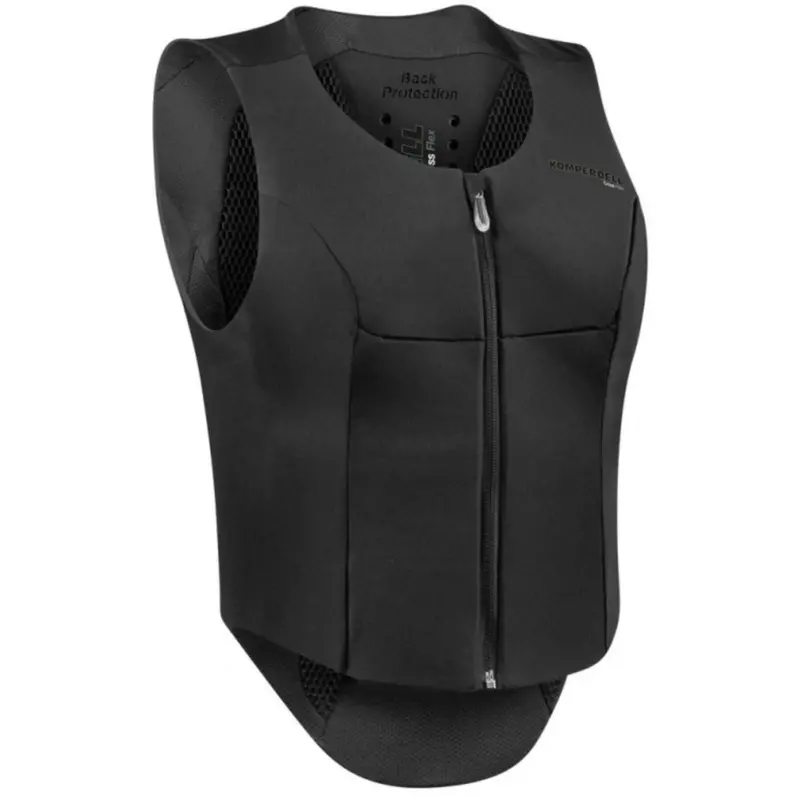 Komperdell Slim-Fit Protective Riding Vest – Black & Grey 1