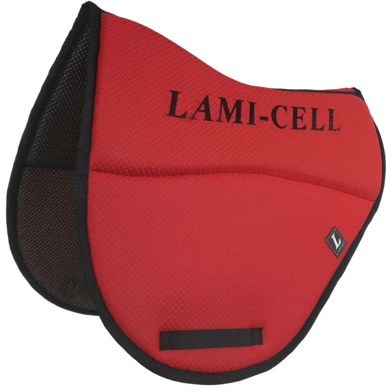 Lami-Cell Endurance Saddle Pad – Mesh Ventilation In Red 1