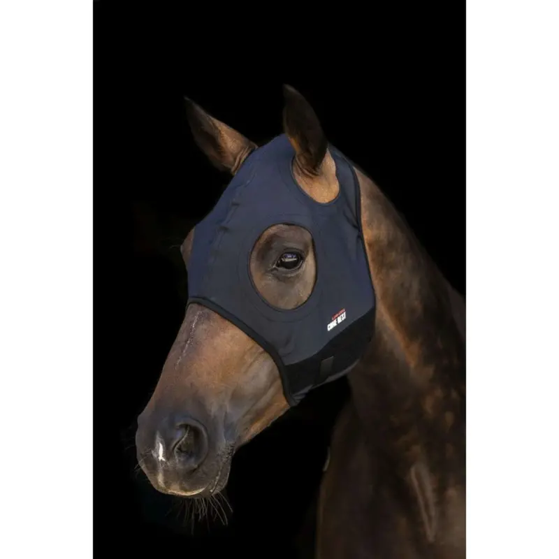 Lami-Cell Solid Black Titanium Fly Mask 1