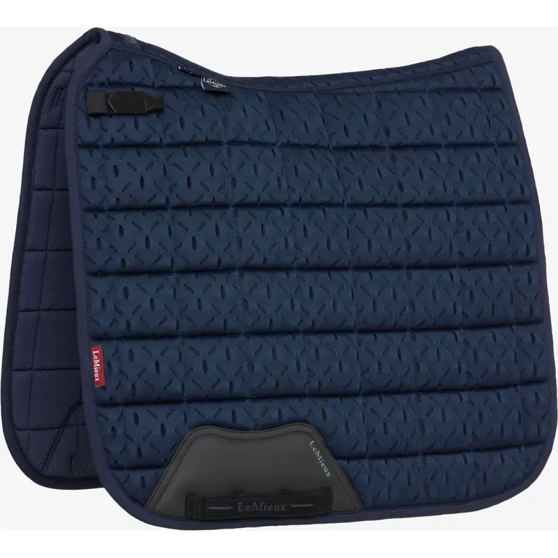 Lemieux 3D Mesh Self-Cooling Square Dressage Saddle Pad In Navy 1