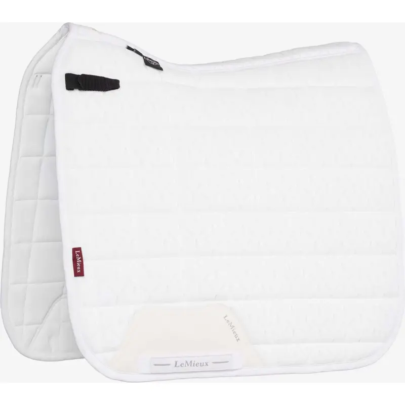 Lemieux 3D Mesh Self-Cooling Square Dressage Saddle Pad In White 1