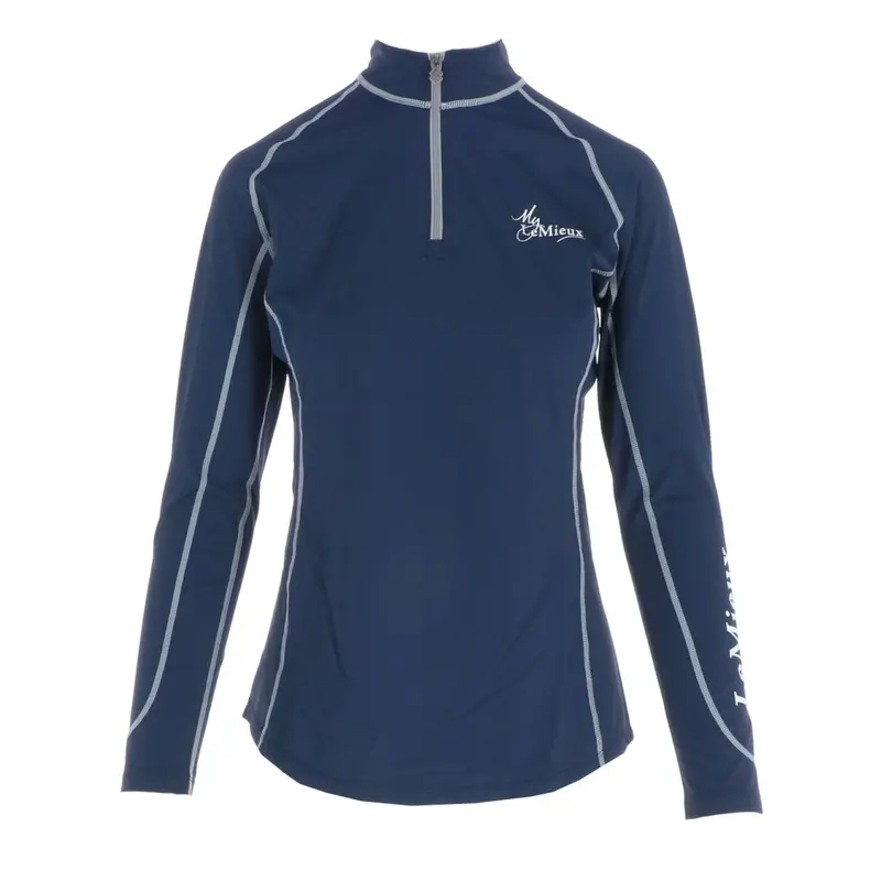 Lemieux Base Layer Top – Navy/Grey 1