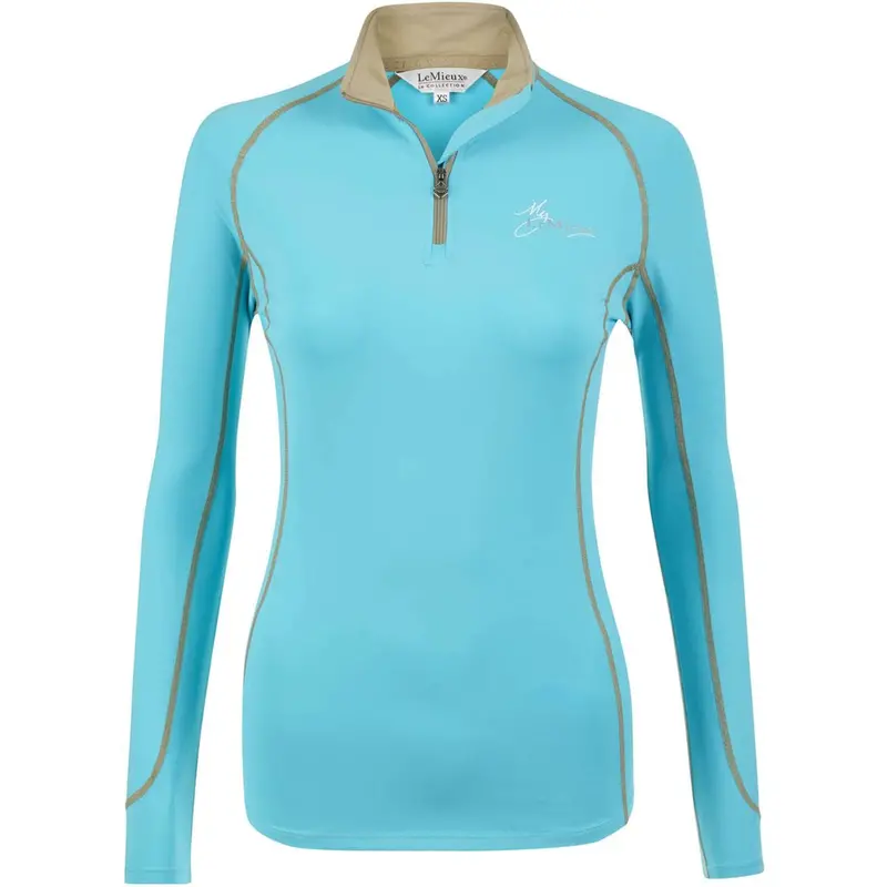 Lemieux Basis Riding Shirt In Azure 1