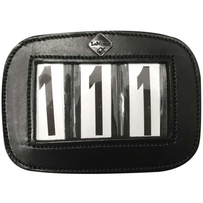 Lemieux Black Saddle Pad With Competition Numbers 1