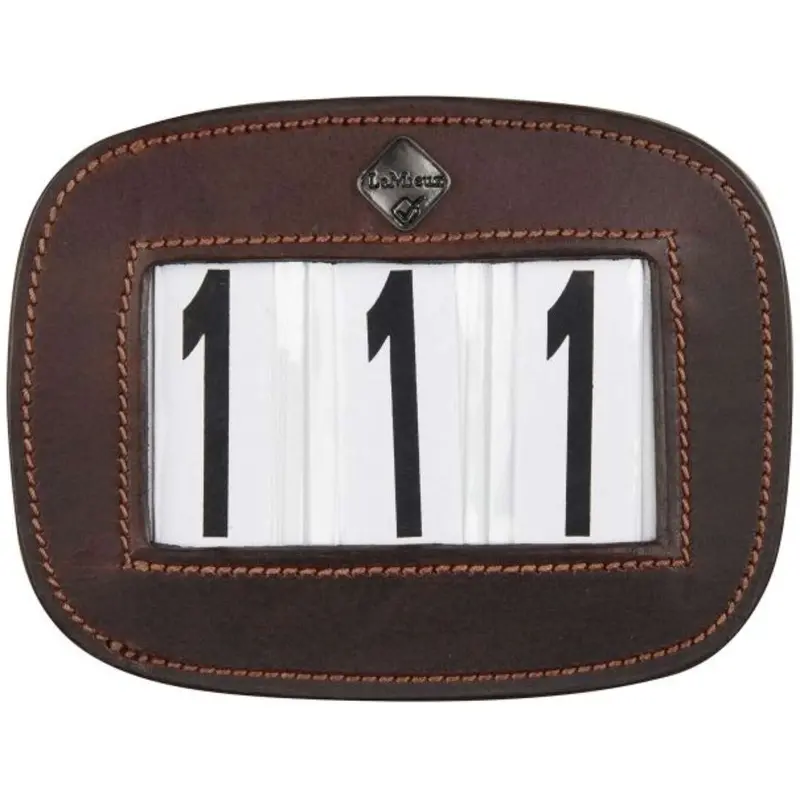 Lemieux Brown Saddle Pad With Competition Numbers 1