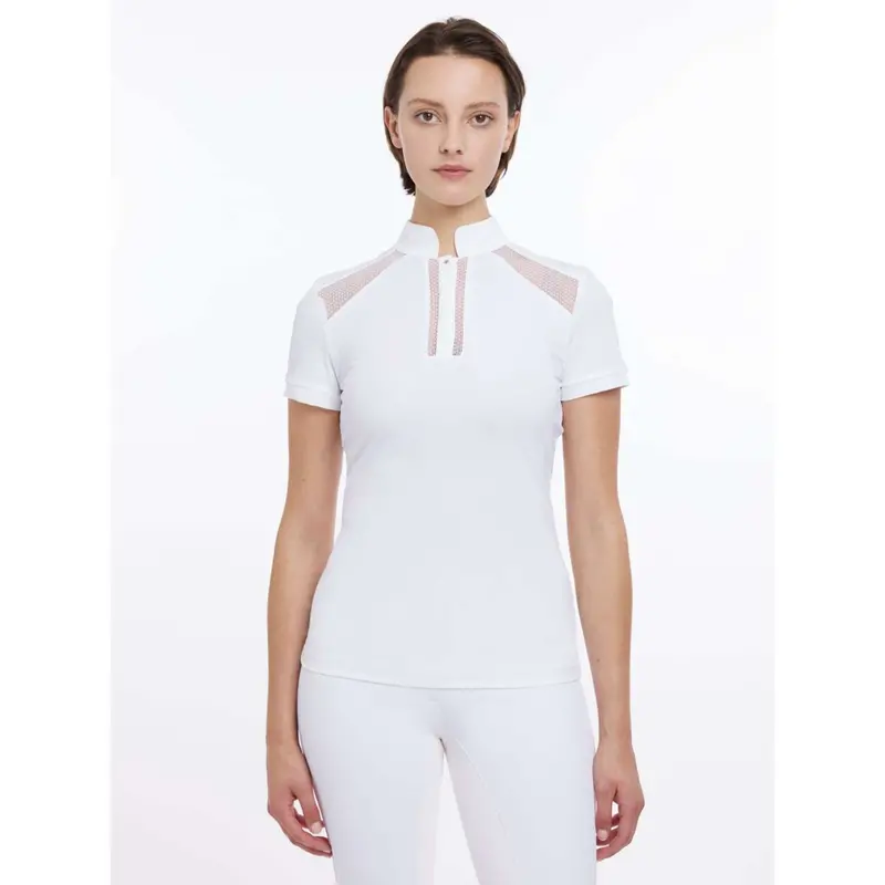 Lemieux Camille Competition Show Shirt – White 1