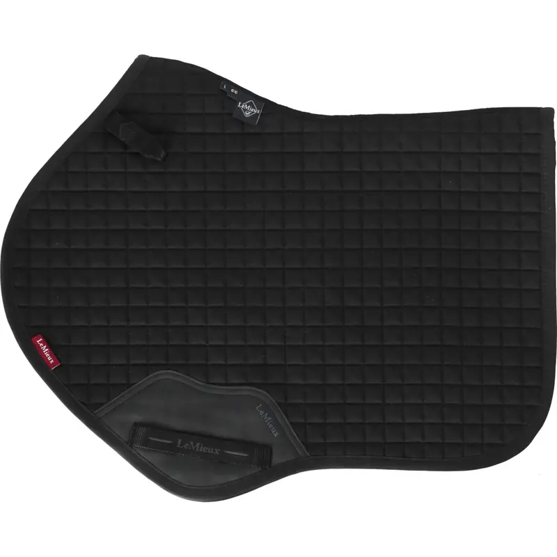 Lemieux Cotton Square Close Contact Saddle Pad – Black 1