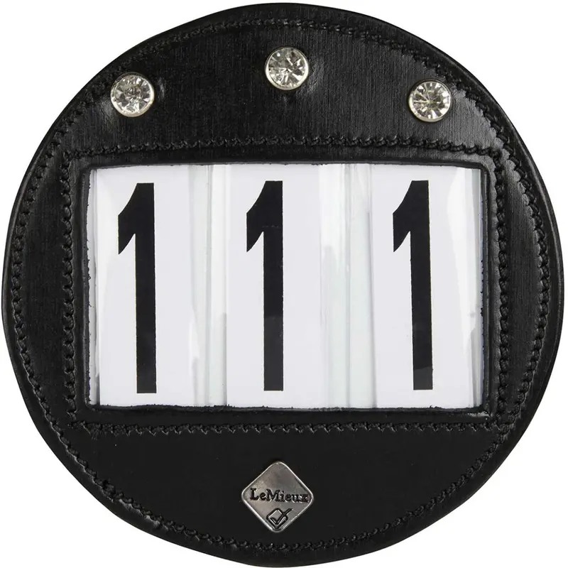 Lemieux Diamond Round Black Competition Number Patches 1