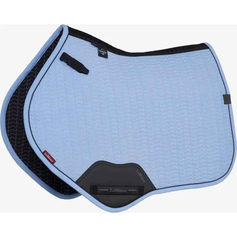 Lemieux Essence Close Contact Square Jumping Saddle Pad – Powder Blue 1