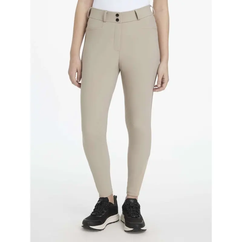 Lemieux Isabelle Full-Grip Riding Tights In Almond 1