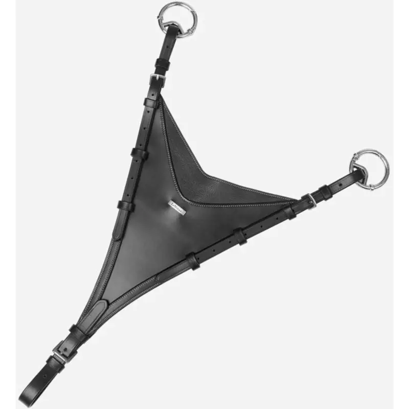 Lemieux Kudos Closed-Front Black Martingale With Silver Accents 1