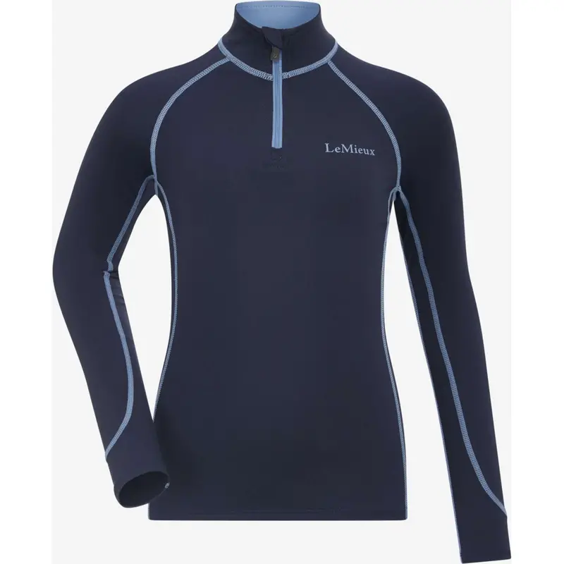 Lemieux Mini Young Rider Classic Base Layer Top – Navy Blue 1