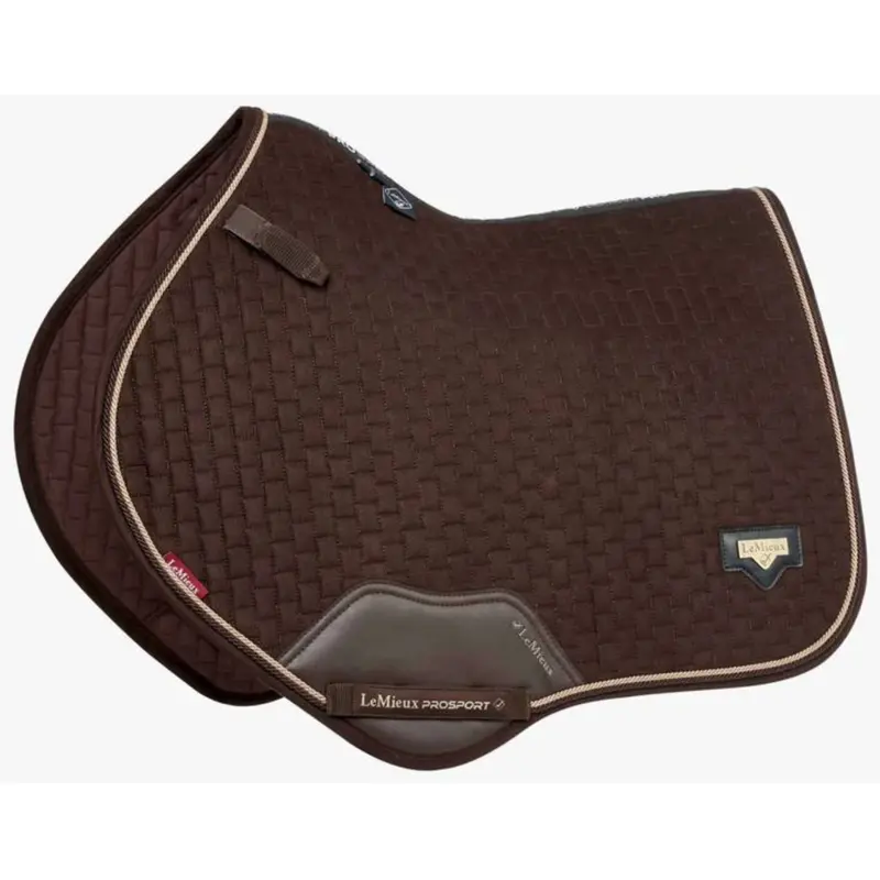 Lemieux Power Suede Brown Jumping Saddle Pad 1