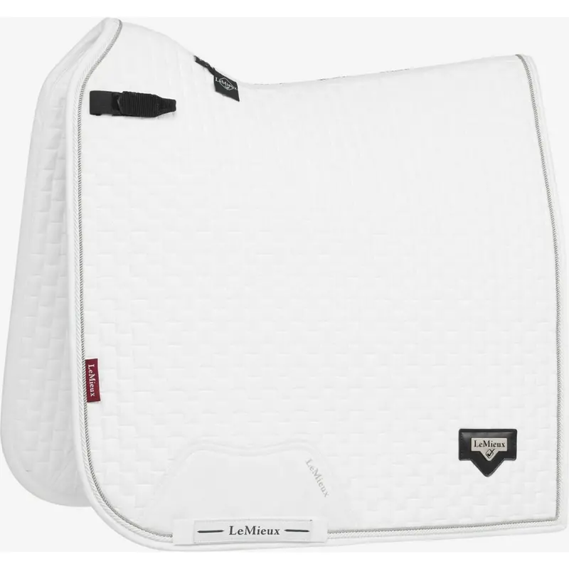 Lemieux Power Suede Dressage Saddle Pad In White 1
