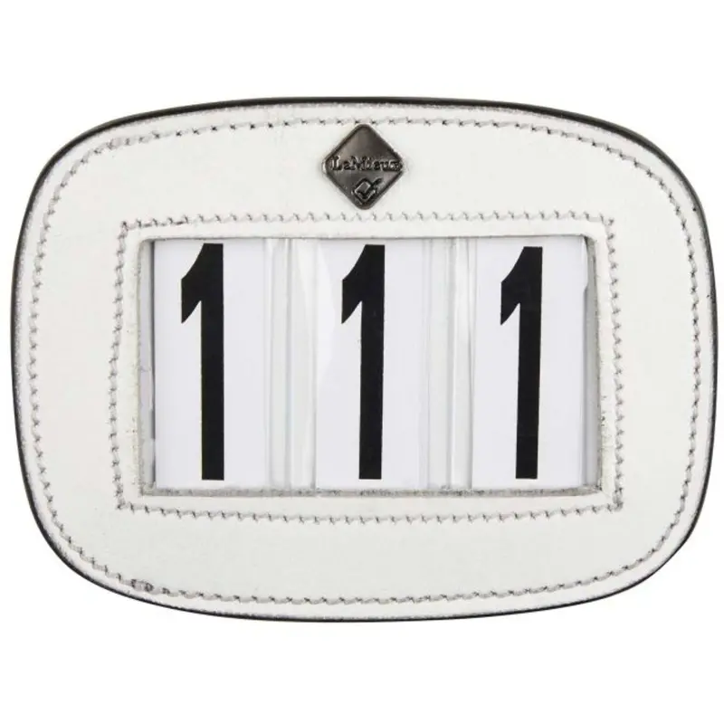 Lemieux White Saddle Pad With Competition Numbers 1
