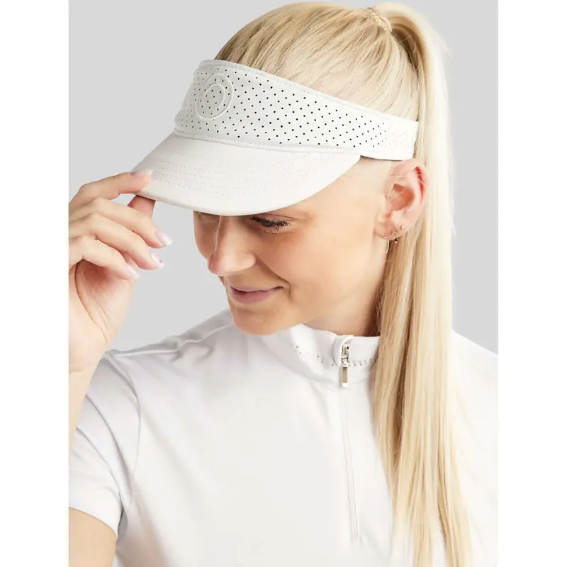 Montar Modahne Visor Cap – Clean White Riding Accessory 1