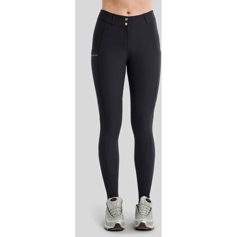Montar Mophilipa Full-Grip Riding Tights – Navy Blue, Technical Fabric 1